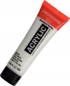 Artequipment Amsterdam Standard Series Acrylic Tube 20 ml Zinc White 104 1