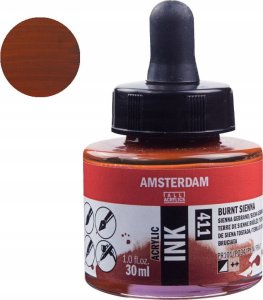 Artequipment Amsterdam Acrylic Ink Bottle Burnt Sienna 411 1