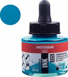 Artequipment Amsterdam Acrylic Ink Bottle Turquoise Blue 522 1