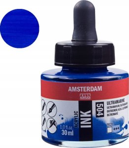 Artequipment Amsterdam Acrylic Ink Bottle Ultramarine 504 1