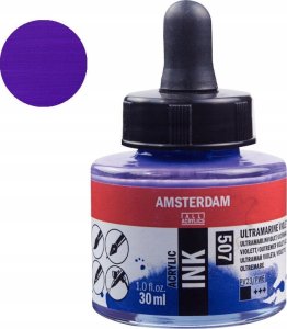 Artequipment Amsterdam Acrylic Ink Bottle Ultramarine Violet 507 1