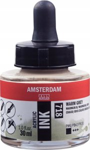 Artequipment Amsterdam Acrylic Ink Bottle Warm Grey 718 1