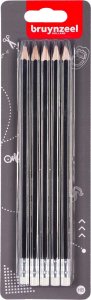 BRUYNZEEL SAKURA Bruynzeel Graphite pencil set | 5 HB graphite pencils with eraser tips 2