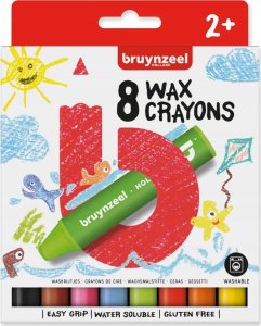 BRUYNZEEL SAKURA Bruynzeel Kids Crayons Set 8 1