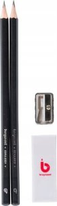 BRUYNZEEL SAKURA Bruynzeel Graphite pencil set | 2 HB graphite pencils + sharpener & eraser 2