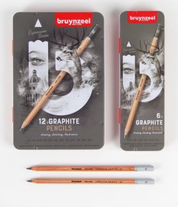 BRUYNZEEL SAKURA Bruynzeel Expression graphite pencil tin | 6 pieces 5
