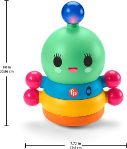 Fisher-Price Fisher Price FWY Bop & Wobble Rainbow Worm 10