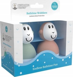 Matchstick Monkey Matchstick Monkey Bathtime Wobblrs Green/Pink 2