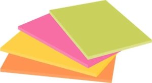 3M 3M 6445-4SS, Rectangle, Green, Orange, Pink, Yellow, Paper, 149 mm, 98 mm, 45 sheets 3