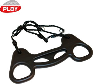 Huśtawka Falk NORDIC PLAY Trapezgynge, sort med sort reb (805-465) 1