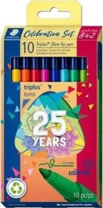 Staedtler Finerliner Triplus Color 323 ass. 8+2stk/pak 1