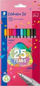 Staedtler Fineliner triplus 8 + 2 Celebration-Set Grubość linii: 0,3 mm trójkątny DRY SAFE sortowane w żółtym - 1 Stück (334 BK10TA) 14