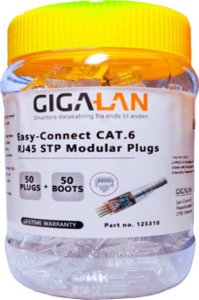 Usorteret Modular Plug Giga-Lan Kat6 Stp - Easy-Connect Pk A50 Modular Plug Giga-Lan Kat6 Stp 1