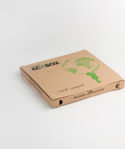 Antalis Pizzaæske ecobox brun fluorfri 32x32x3cm 100stk/pak - (100 stk.) 1