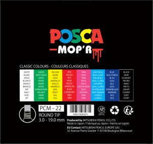 Posca POSCA MOP'R 8 ass. Farver 6