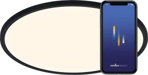 Lampa sufitowa Nordlux Smart Light - Oja Plafond - Ø60 cm - czarny 7