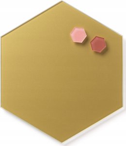 NAGA Super Stærke Magneter' hexagonal facon i ege finer 2,5 x 2,8 cm 2 stk. i pakke Eg 10x2x8mm (1stk) 3