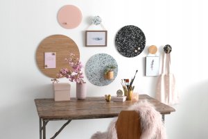 NAGA Super Stærke Magneter' hexagonal facon i ege finer 2,5 x 2,8 cm 2 stk. i pakke Eg 10x2x8mm (1stk) 4