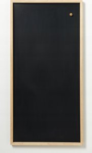 NAGA Magnetisk kridttavle 50 x 100 cm med 2,5 cm ramme i gummitræ. Sort 52x4x101mm (1stk) 3
