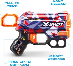 XShot X-Shot Skins Menace Dart Blaster (8 Darts) 26