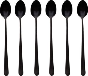 Amefa 6 łyżeczek do kawy latte czarne 2
