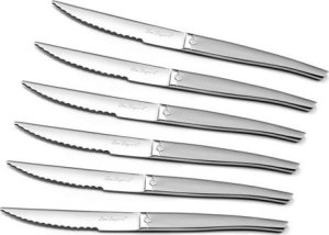 Amefa Lou Laguiole -  Steaks Knive- elegant satinfinish -6 stk  & kniv holder 2