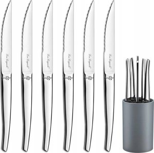 Amefa Amefa JET - 6-pc steak knives in grey block - mirror 1