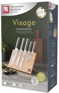 Richardson Sheffield Visage - 5 sztuk Nóż blok magnetyczny bambus 3