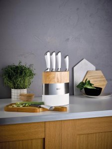 Richardson Sheffield FUSION - 5 pc knife block - white 5