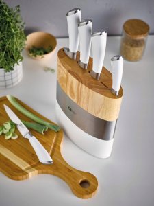 Richardson Sheffield FUSION - 5 pc knife block - white 6