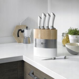Richardson Sheffield FUSION - 5 pc knife block - white 7