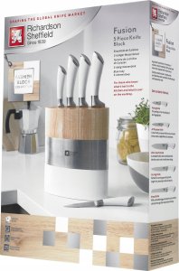 Richardson Sheffield FUSION - 5 pc knife block - white 8