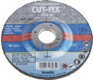 KWB kwb CUT-FIX, Grinding disc, Metal, 2.2 cm, 12.5 cm, 6 mm, 80 m/s 2