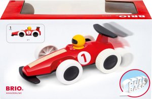 Brio Large Pull Back Race Car, Car, 1.5 yr(s), Plastic, Wood, Black, Red, White, Yellow 6