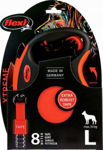 Flexi flexi Xtreme line, bånd, L: 8m < 55 kg, orange 6