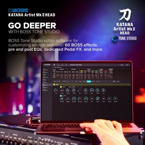 Hugo Boss Boss Katana-Artist Head MkII guitar amplifier, 100 W 4