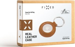Fixed Fixed Case for AirTag Genuine cowhide, Brown 6