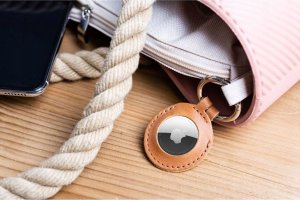 Fixed Fixed Case for AirTag Genuine cowhide, Brown 9