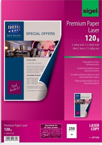 Sigel Sigel LP322, Universal, A4 (210x297 mm), Matte, 250 sheets, 120 g/m², White 1