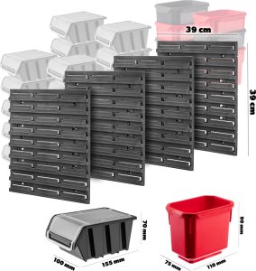 Zestaw narzędzi Kadax KADAX Zestaw narzędzi: Tablica 78x78cm 4x39x39cm 2