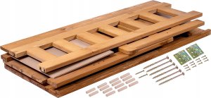 Kadax KADAX Ławka ogrod ze skrzynią złoty dąb LADA K8817 9