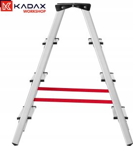 Kadax KADAX Drabina aluminowa dwustronna 125kg 4 stopnie 4