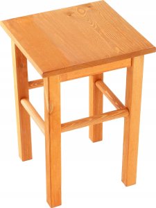 Kadax KADAX Drewniany Taboret Stolek Kuchenny Solidny Olcha Kwadratowy 3