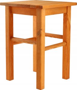 Kadax KADAX Drewniany Taboret Stolek Kuchenny Solidny Olcha Kwadratowy 6