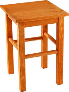 Kadax KADAX Drewniany Taboret Stolek Kuchenny Solidny Olcha Kwadratowy 7