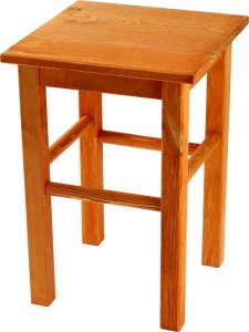 Kadax KADAX Drewniany Taboret Stolek Kuchenny Solidny Olcha Kwadratowy 8