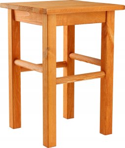 Kadax KADAX Drewniany Taboret Stolek Kuchenny Solidny Olcha Kwadratowy 9