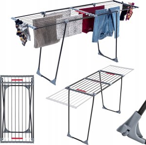 Triton KADAX Suszarka Na Pranie Teleskopowa Na Ubrania Stojąca Duża Rozsuwana 20m 13