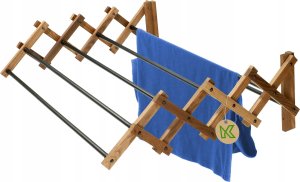 Kadax KADAX Suszarka Na Pranie Ścienna 6 Prętów Łazienkowa Harmonijkowa 85cm 1