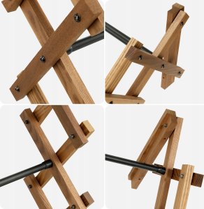 Kadax KADAX Suszarka Na Pranie Ścienna 6 Prętów Łazienkowa Harmonijkowa 85cm 7